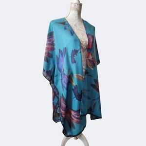 JC Sunny Dragonfly Fairycore Beach Coastal Kimono/Cover-up OS